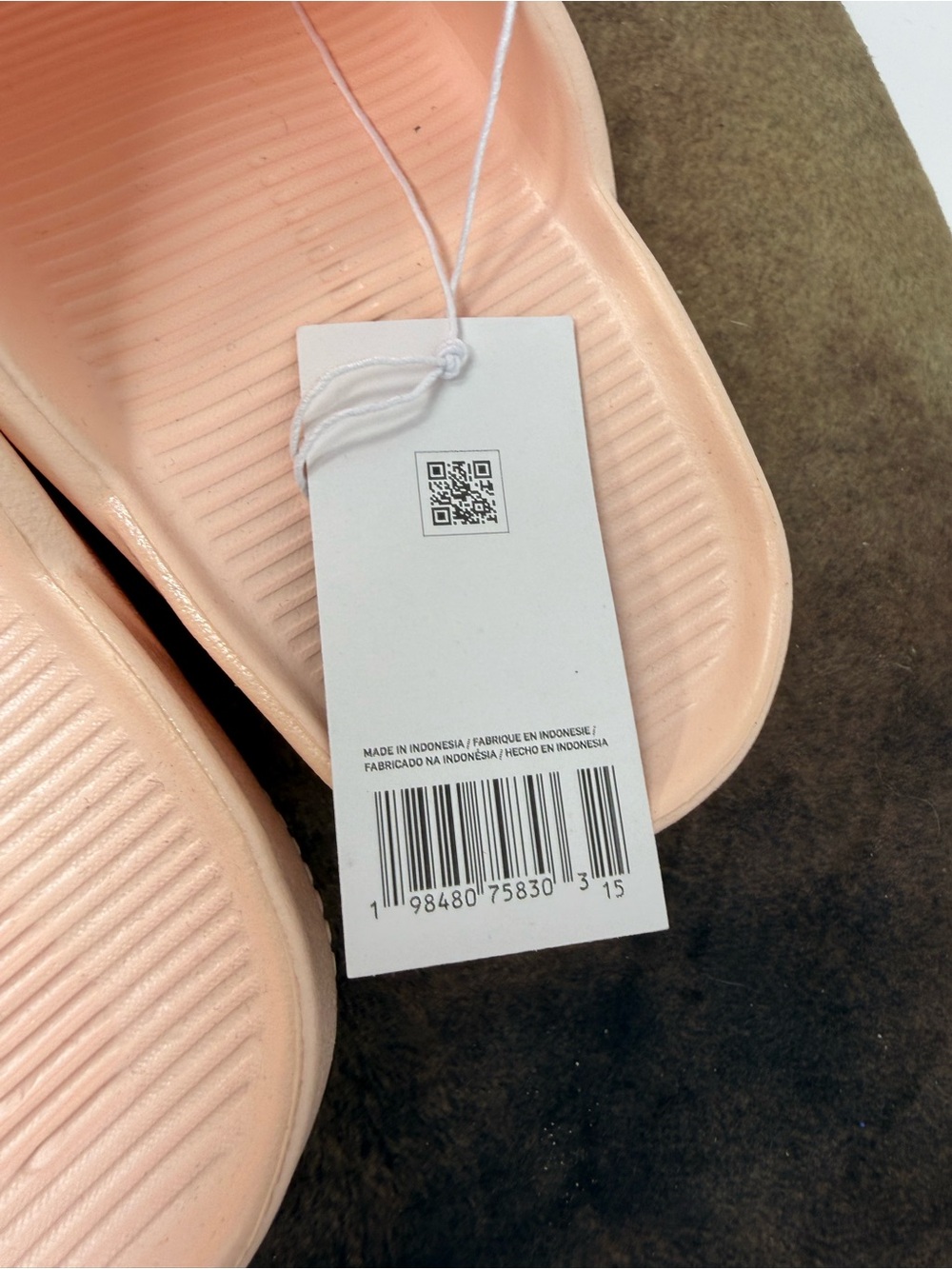NWT Nike Women's Calm Slide in Washed Coral Pink sz 7 (OPVRHI) - Picture 4 of 8